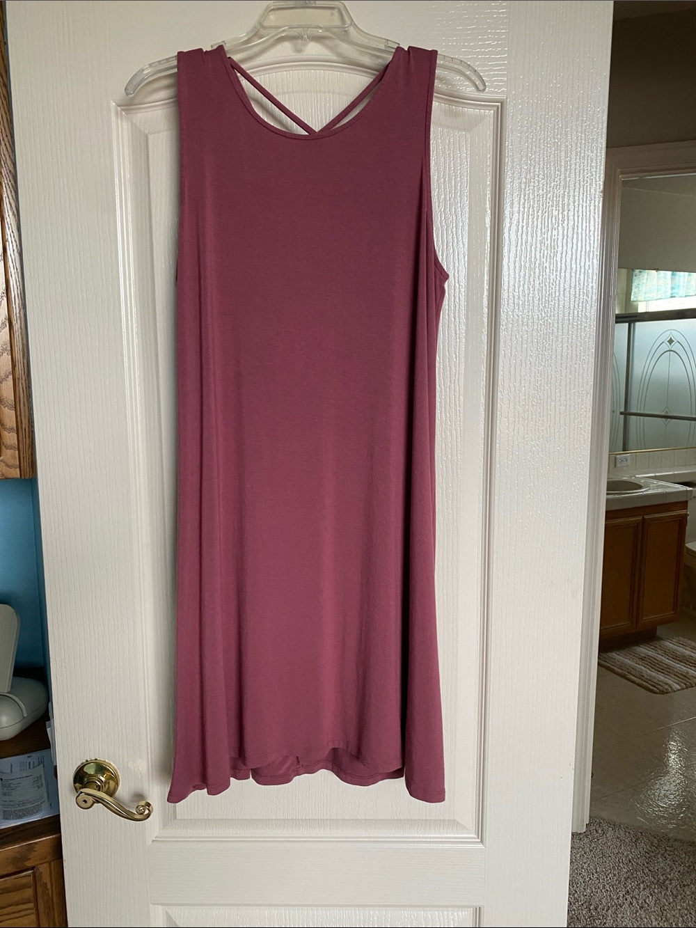 Maurices Strapless Sleeveless Swing Dress in Dusty Rose